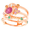 Bezel Set Pink Tourmaline Fashion Ring