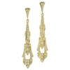 Art-Deco Inspired Diamond Postback Earrings