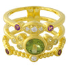 Bezel Set Peridot Fashion Ring