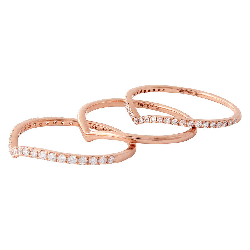 Stackable Diamond Bands