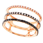 Three in One Diamond & Black Diamond Band