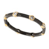 Yellow Gold Black Rhodium Plated Diamond Eternity Band