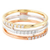 Rose, White and Yellow Gold Diamond 3-In-1 Band