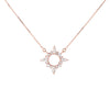 White Sapphire North Star Pendant