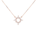 White Sapphire North Star Pendant