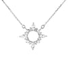 White Sapphire North Star Pendant