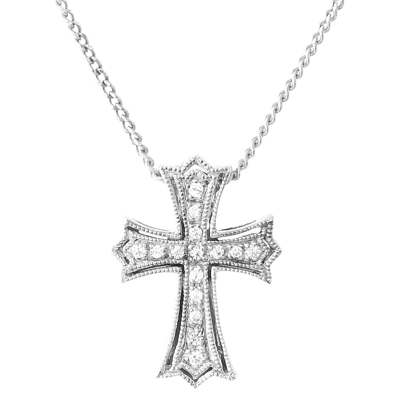 Old English Diamond Cross