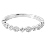 Round Cut Diamond Bezel Band