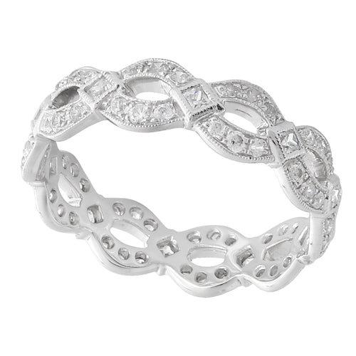 Princess Cut Diamond Infinity Band