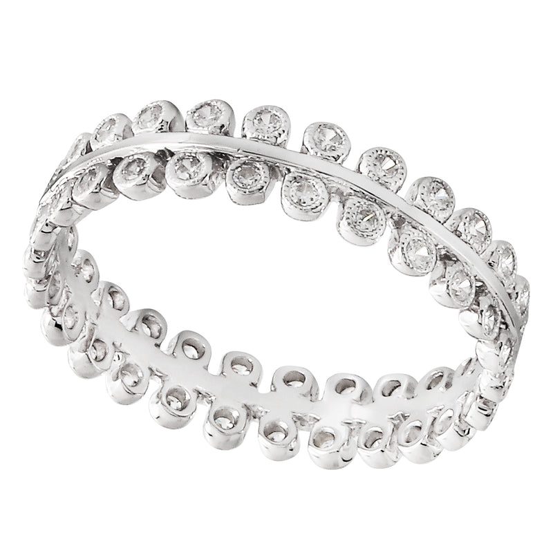 Diamond Double Bezel Eternity Band