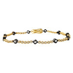 Rhodium Plated Diamond Tennis Bracelet