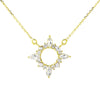 White Sapphire North Star Pendant