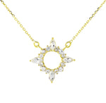 White Sapphire North Star Pendant