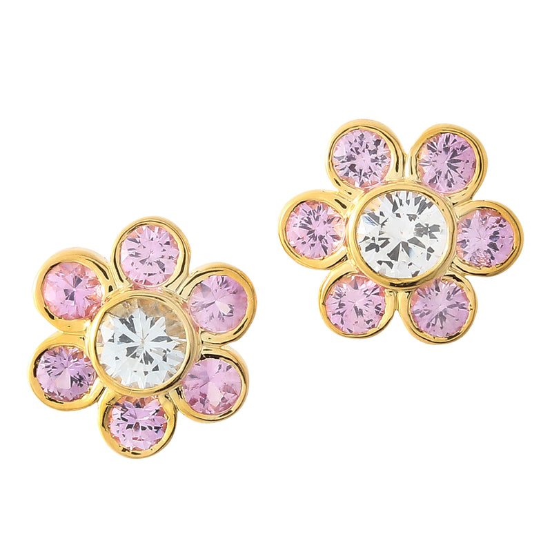 Pop Pink Mini Flower Power Earrings