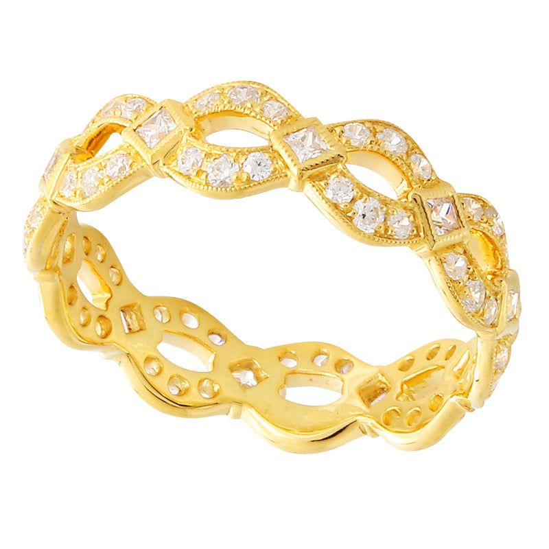 Princess Cut Diamond Infinity Band