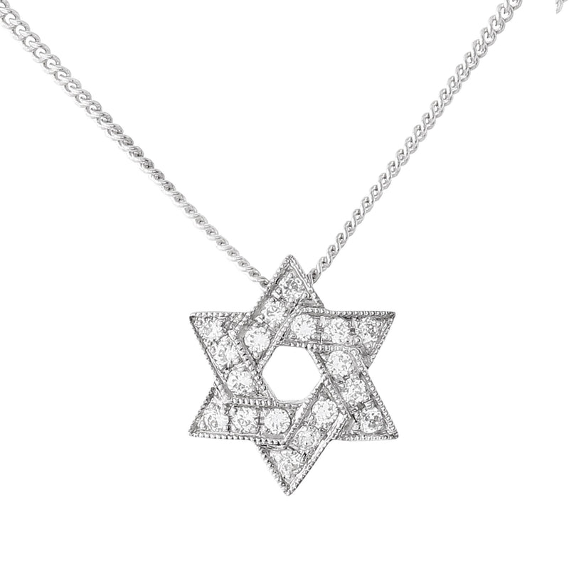 Star Of David Diamond Pendant