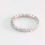 Bezel Set Round Diamond Eternity Band (Video View)