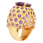 Emerald Cut Amethyst Fashion Ring (NO SECTION )