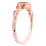 Emerald Cut Pink Tourmaline Fashion Ring