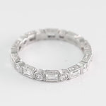 Round and Baguette Cut Diamond Eternity Band (Video View)