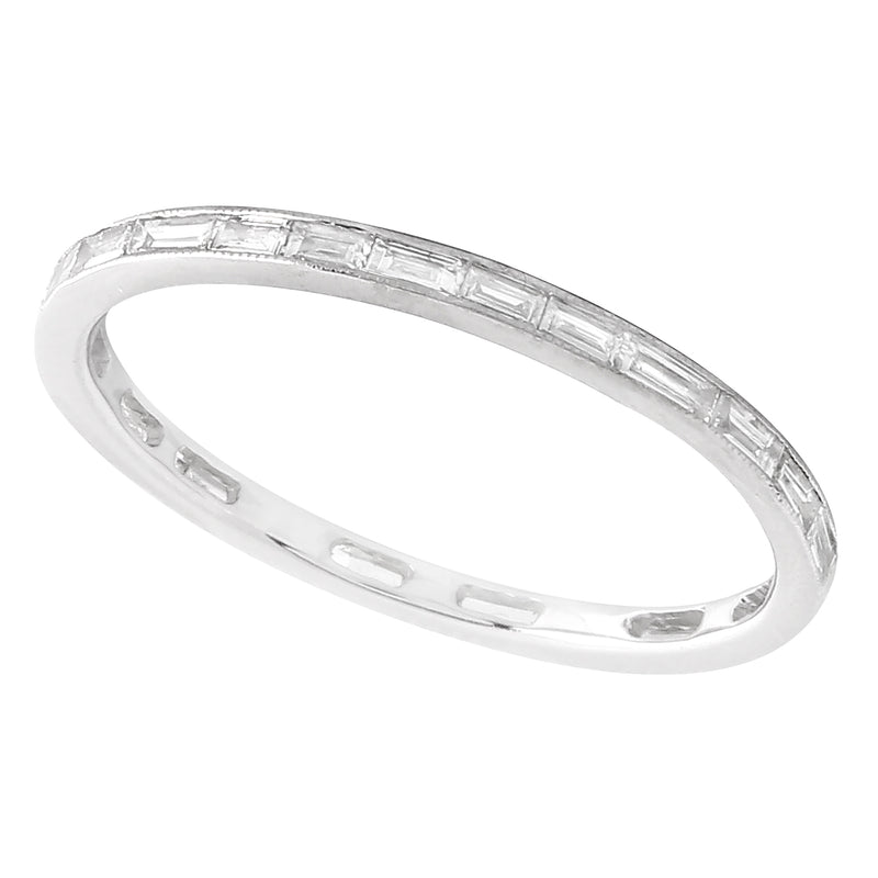 Channel Set Baguette Cut Diamond Eternity Band