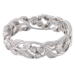 Diamond Floral Eternity Band