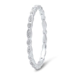 Marquise and Round Diamond Eternity Band