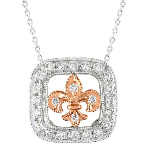 Fleur-De-Lis Diamond Pendant