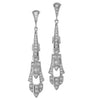 Art-Deco Inspired Diamond Postback Earrings