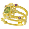 Bezel Set Peridot Fashion Ring