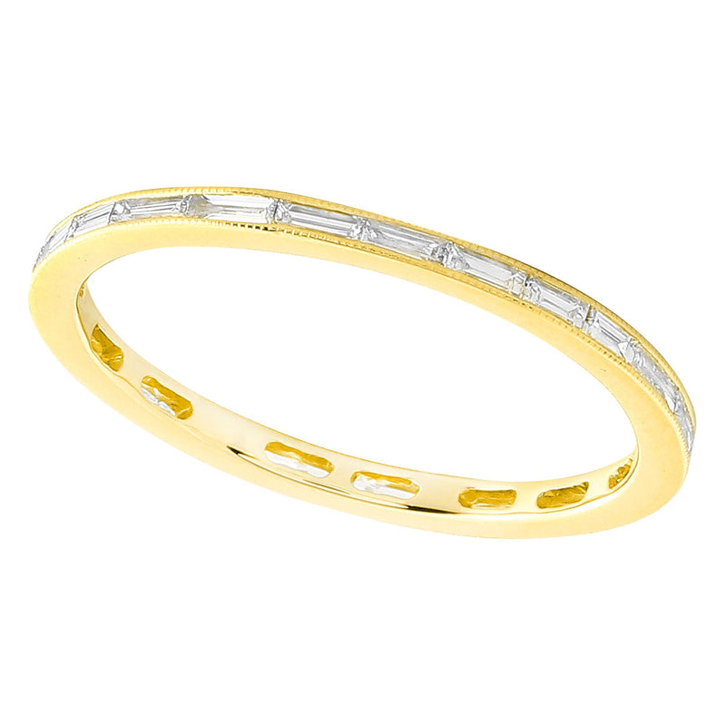 Channel Set Baguette Cut Diamond Eternity Band