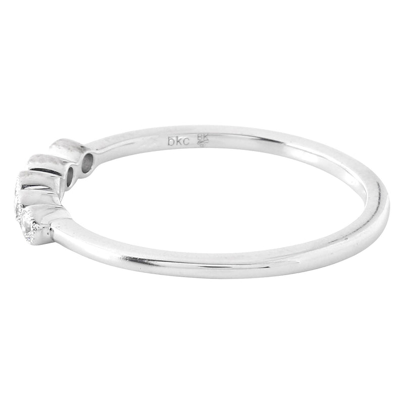Bezel Set Diamond Fashion Band with Milgrain
