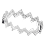 Zig-Zag Diamond Stackable Eternity Band