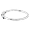 Bezel Set Sapphire and Diamond Fashion Band with Milgrain