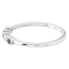 Bezel Set Sapphire and Diamond Fashion Band