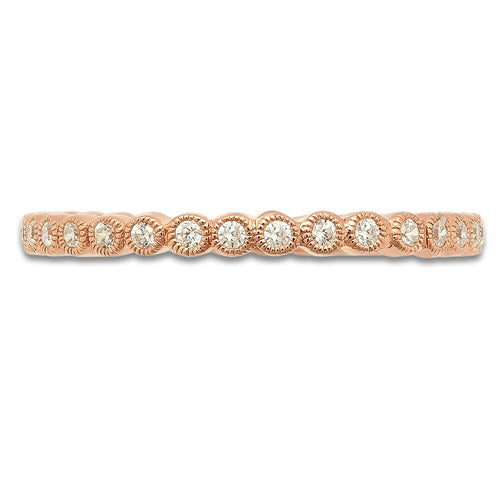 Bezel Set Round Diamond Eternity Band