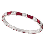 Bar Set Ruby and Diamond Eternity Band