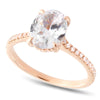 Oval Cut Diamond Engagement Semi-Mount