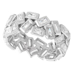 Bezel Set Baguette Cut Diamond Eternity Band