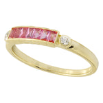 Channel Set Pink Sapphire Fashion Band