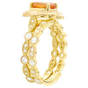 Citrine Mount with Matching Diamond Band