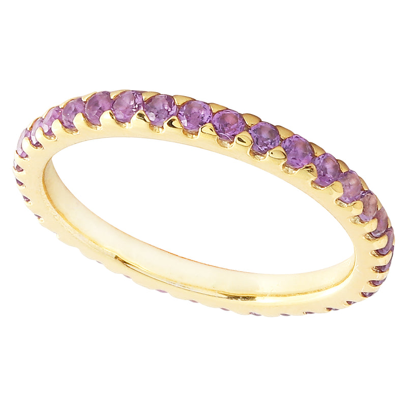 Pop Amethyst Marshmallow Eternity Stackable Band