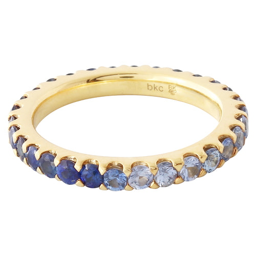 Pop Blue Marshmallow Ombre Eternity Stackable Band