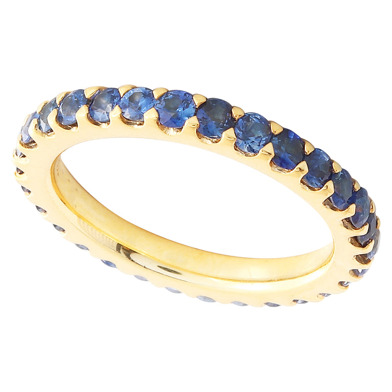 Pop Blue Marshmallow Ombre Eternity Stackable Band