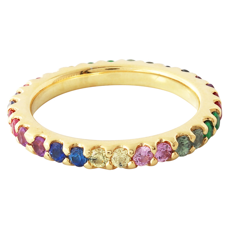 Pop Rainbow Marshmallow Eternity Stackable Band