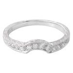 Round Diamond Flush Fit Curved Band