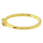 Bezel Set Ruby and Diamond Fashion Band with Milgrain