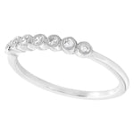 Bezel Set Diamond Fashion Band with Milgrain