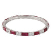 Bar Set Ruby and Diamond Eternity Band