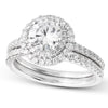 Round Diamond Halo Engagement Set